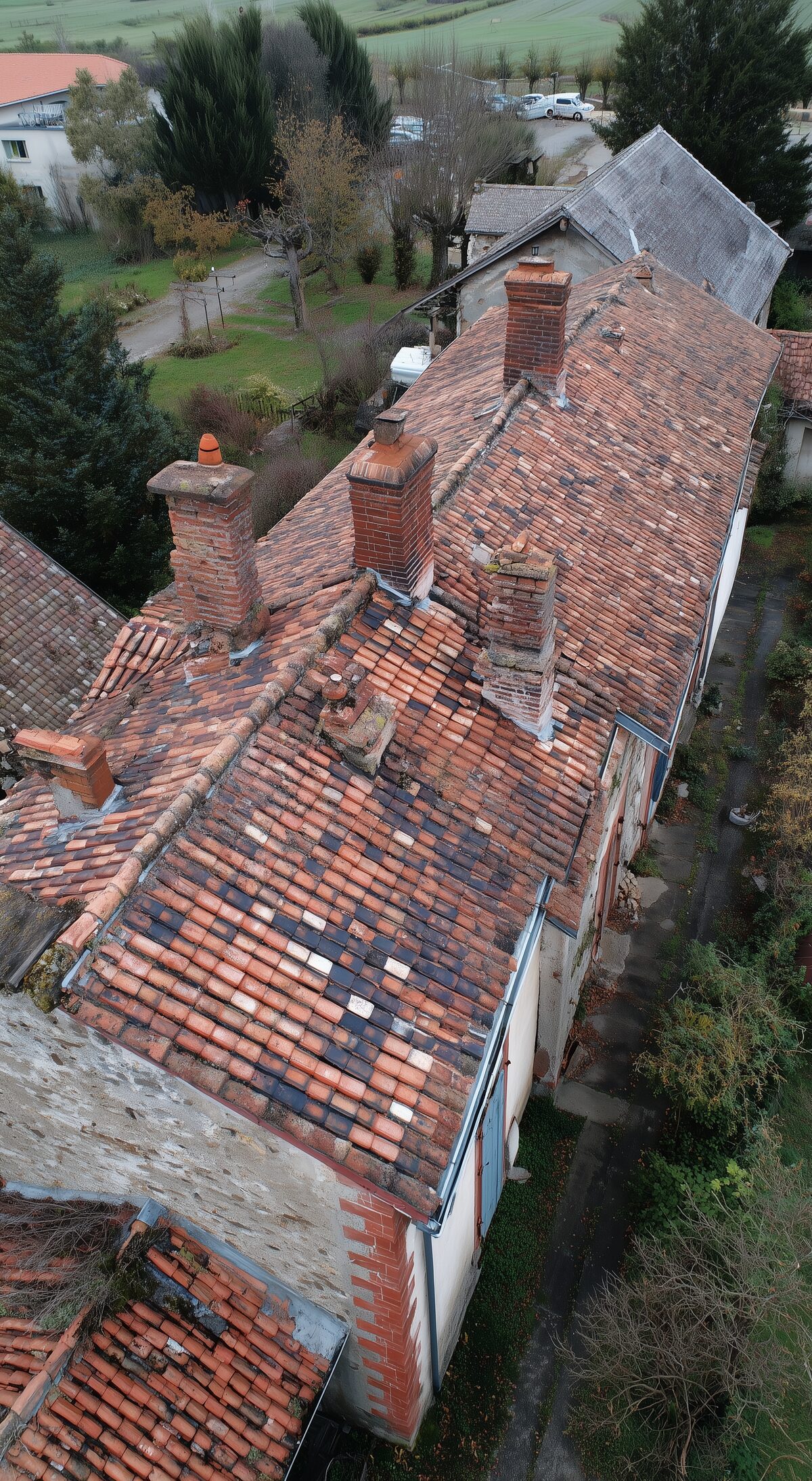 Relevé tuiles anciennes